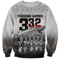 Tuskegee Airmen Pride Sweatshirt 332nd Fighter Group Red Tails - Wonder Print Shop