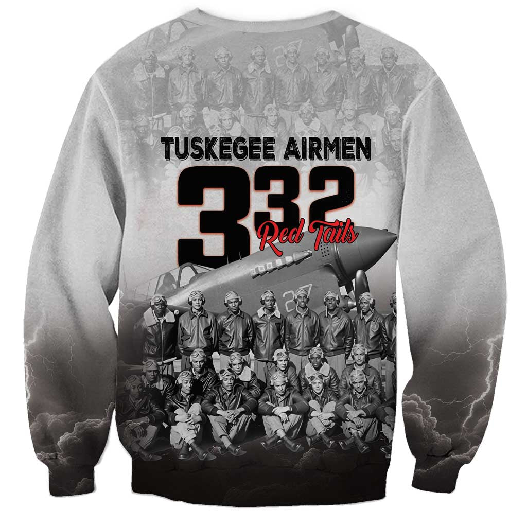 Tuskegee Airmen Pride Sweatshirt 332nd Fighter Group Red Tails - Wonder Print Shop
