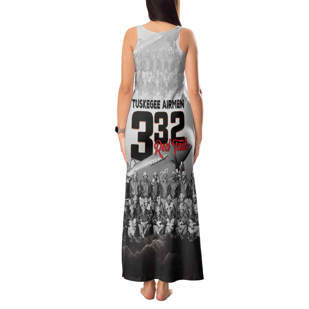 Tuskegee Airmen Pride Tank Maxi Dress 332nd Fighter Group Red Tails - Wonder Print Shop