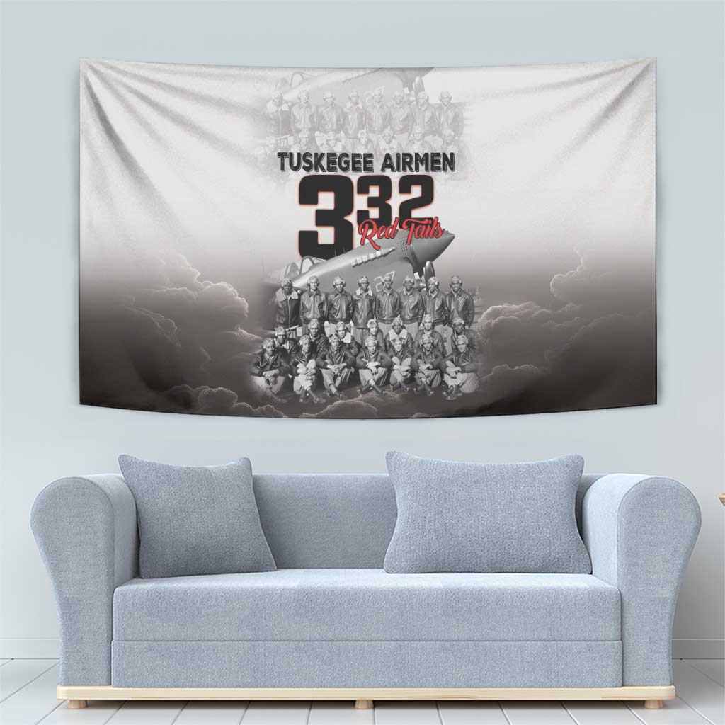Tuskegee Airmen Pride Tapestry 332nd Fighter Group Red Tails - Wonder Print Shop