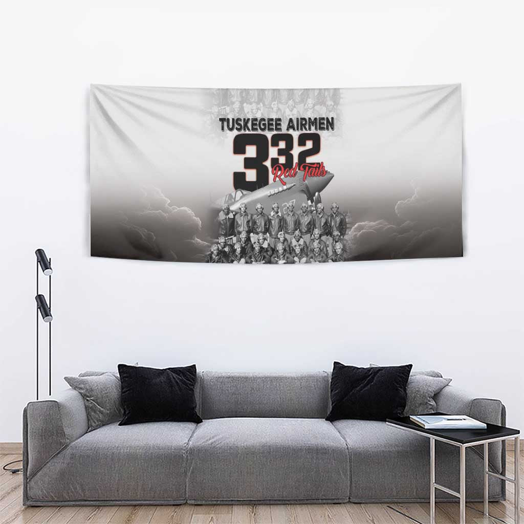 Tuskegee Airmen Pride Tapestry 332nd Fighter Group Red Tails - Wonder Print Shop