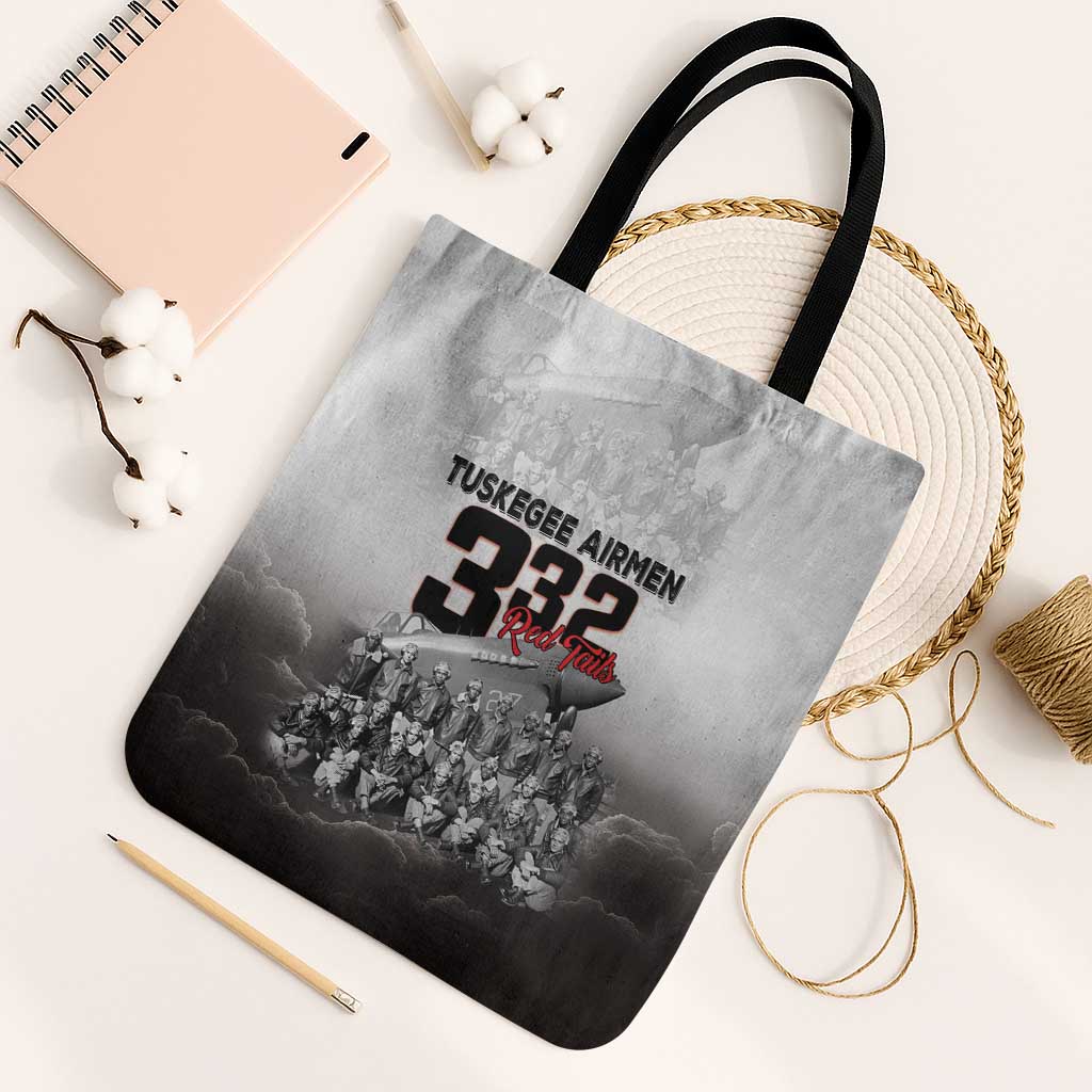 Tuskegee Airmen Pride Tote Bag 332nd Fighter Group Red Tails - Wonder Print Shop
