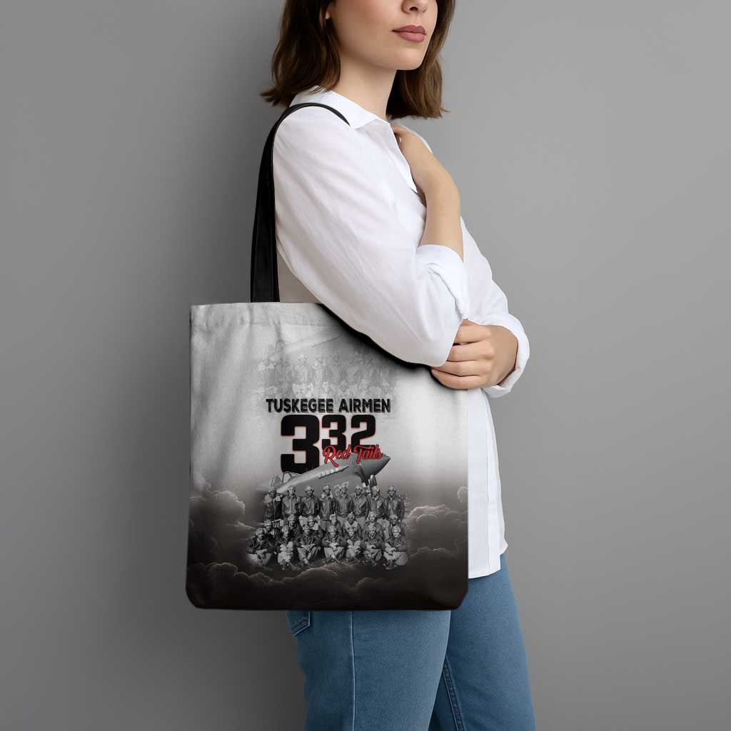 Tuskegee Airmen Pride Tote Bag 332nd Fighter Group Red Tails - Wonder Print Shop