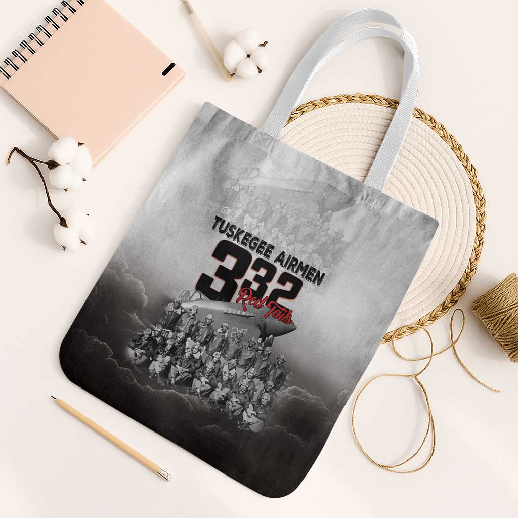Tuskegee Airmen Pride Tote Bag 332nd Fighter Group Red Tails - Wonder Print Shop