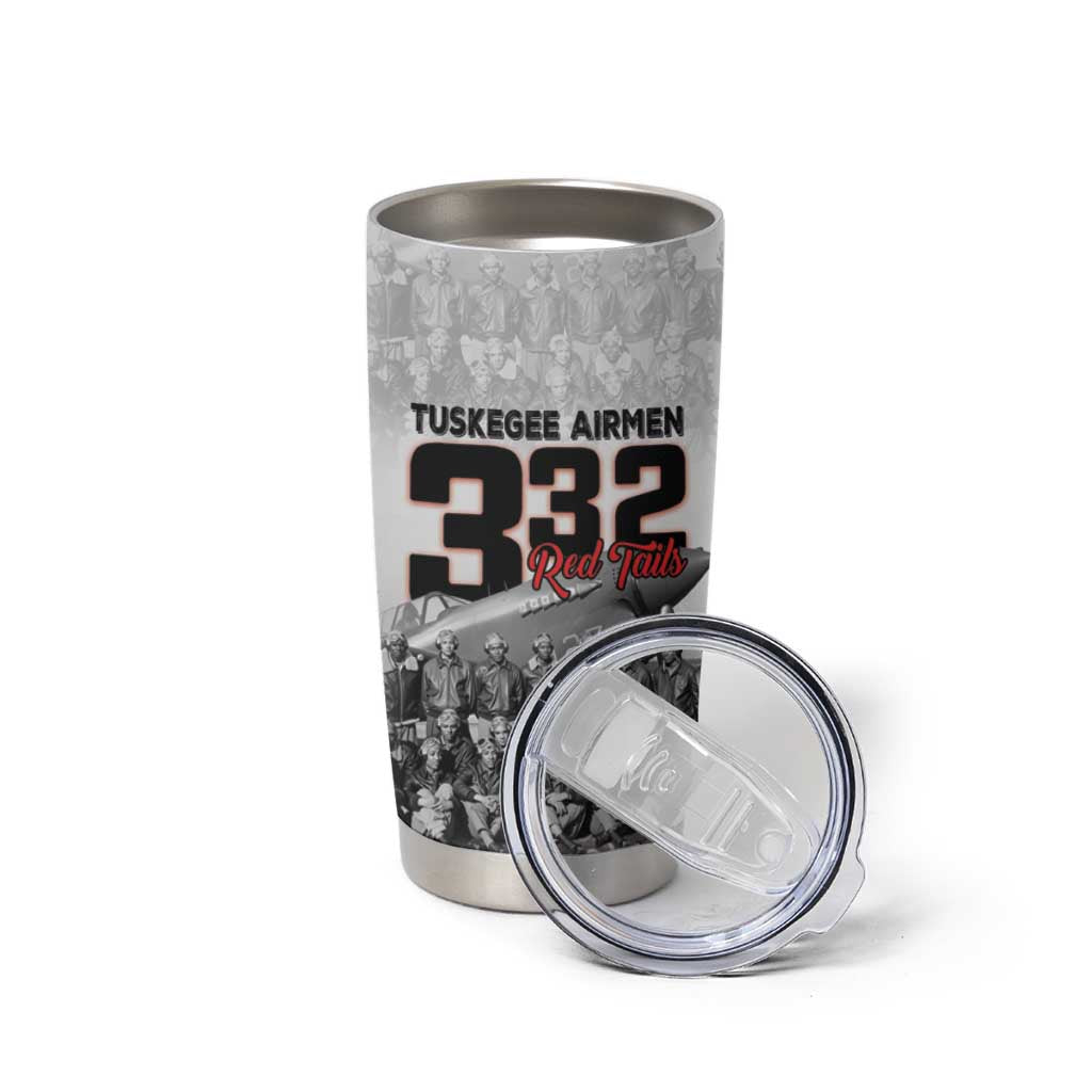 Tuskegee Airmen Pride Tumbler Cup 332nd Fighter Group Red Tails - Wonder Print Shop