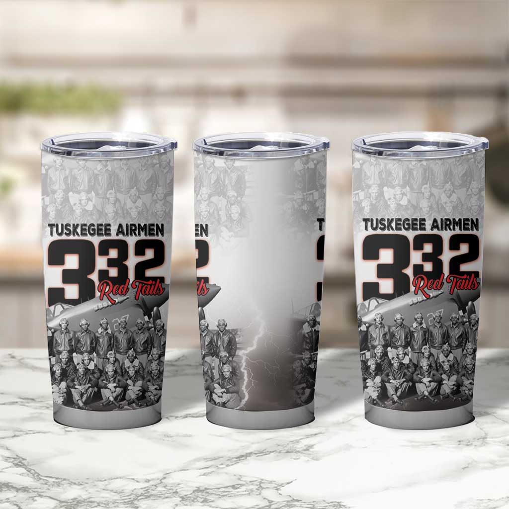Tuskegee Airmen Pride Tumbler Cup 332nd Fighter Group Red Tails - Wonder Print Shop