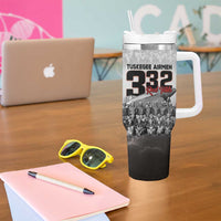Tuskegee Airmen Pride Tumbler With Handle 332nd Fighter Group Red Tails - Wonder Print Shop