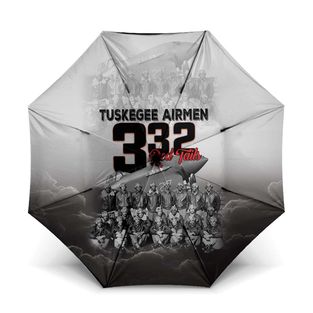 Tuskegee Airmen Pride Umbrella 332nd Fighter Group Red Tails - Wonder Print Shop