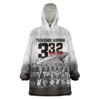 Tuskegee Airmen Pride Wearable Blanket Hoodie 332nd Fighter Group Red Tails - Wonder Print Shop