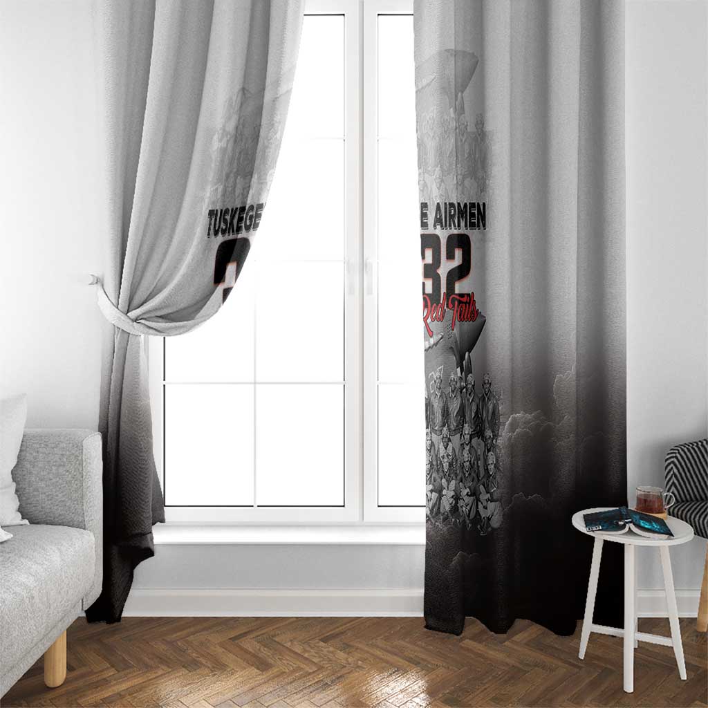 Tuskegee Airmen Pride Window Curtain 332nd Fighter Group Red Tails - Wonder Print Shop