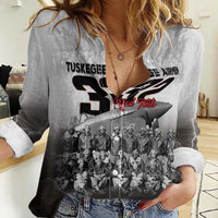 Tuskegee Airmen Pride Women Casual Shirt 332nd Fighter Group Red Tails - Wonder Print Shop