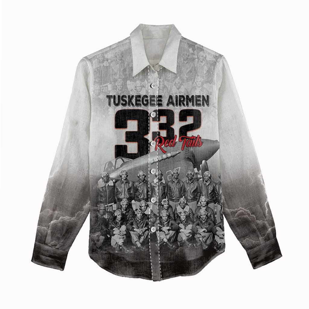 Tuskegee Airmen Pride Women Casual Shirt 332nd Fighter Group Red Tails - Wonder Print Shop