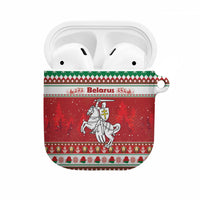 Belarus Pahonia Christmas AirPods Case Belarusian Vytis Knight Xmas Pattern - Wonder Print Shop