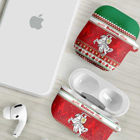Belarus Pahonia Christmas AirPods Case Belarusian Vytis Knight Xmas Pattern - Wonder Print Shop