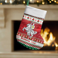 Belarus Pahonia Christmas Stocking Belarusian Vytis Knight Xmas Pattern - Wonder Print Shop
