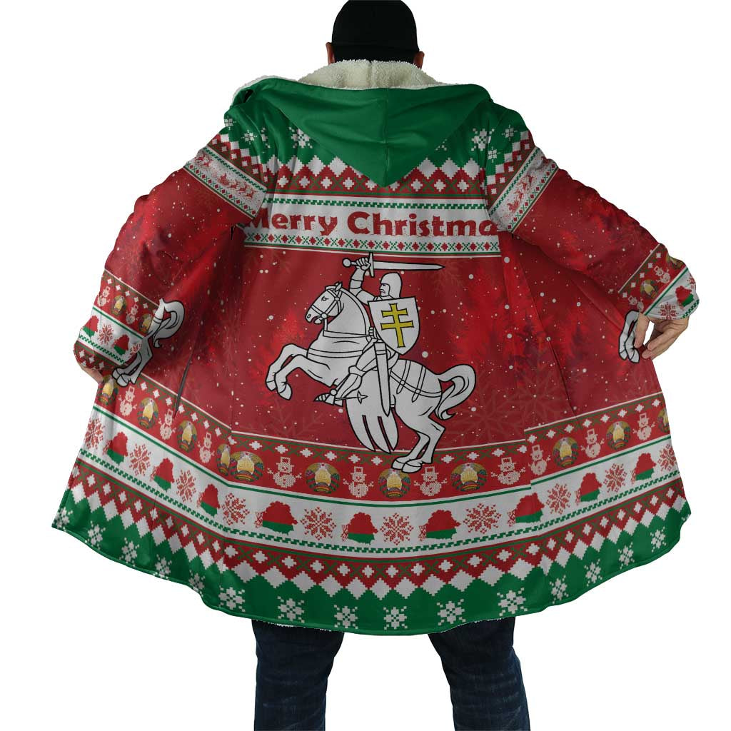 Belarus Pahonia Christmas Cloak Belarusian Vytis Knight Xmas Pattern - Wonder Print Shop