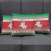 Belarus Pahonia Christmas Pillow Cover Belarusian Vytis Knight Xmas Pattern - Wonder Print Shop