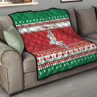 Belarus Pahonia Christmas Quilt Belarusian Vytis Knight Xmas Pattern - Wonder Print Shop