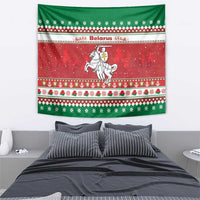Belarus Pahonia Christmas Tapestry Belarusian Vytis Knight Xmas Pattern - Wonder Print Shop