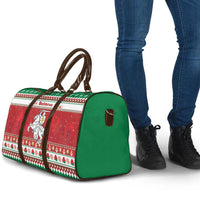 Belarus Pahonia Christmas Travel Bag Belarusian Vytis Knight Xmas Pattern - Wonder Print Shop