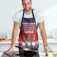 Norway Nisse Christmas Apron God Jul Norwegian Christmas Pattern - Wonder Print Shop