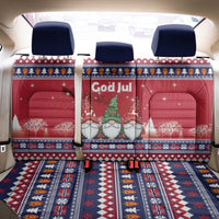 Norway Nisse Christmas Back Car Seat Cover God Jul Norwegian Christmas Pattern - Wonder Print Shop