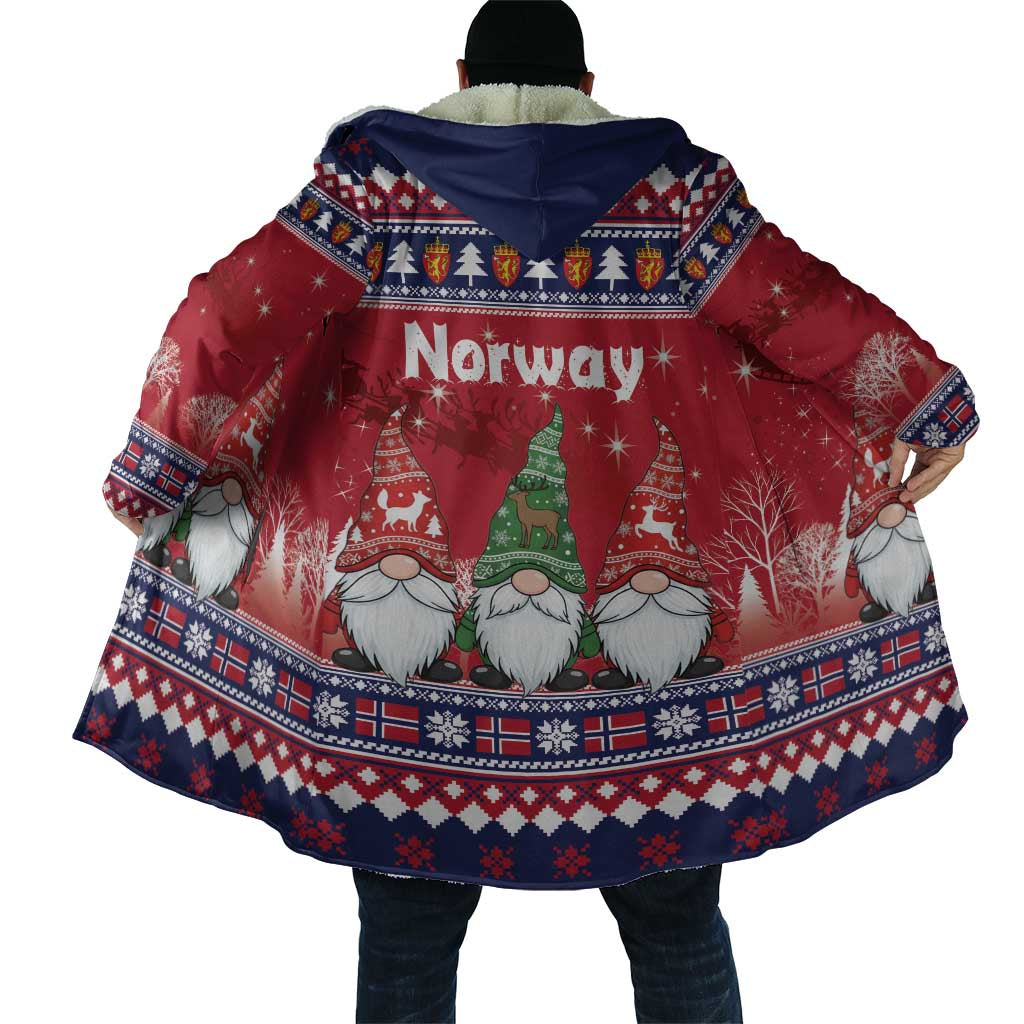 Norway Nisse Christmas Cloak God Jul Norwegian Christmas Pattern - Wonder Print Shop