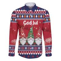 Norway Nisse Christmas Family Matching Puletasi and Hawaiian Shirt God Jul Norwegian Christmas Pattern - Wonder Print Shop