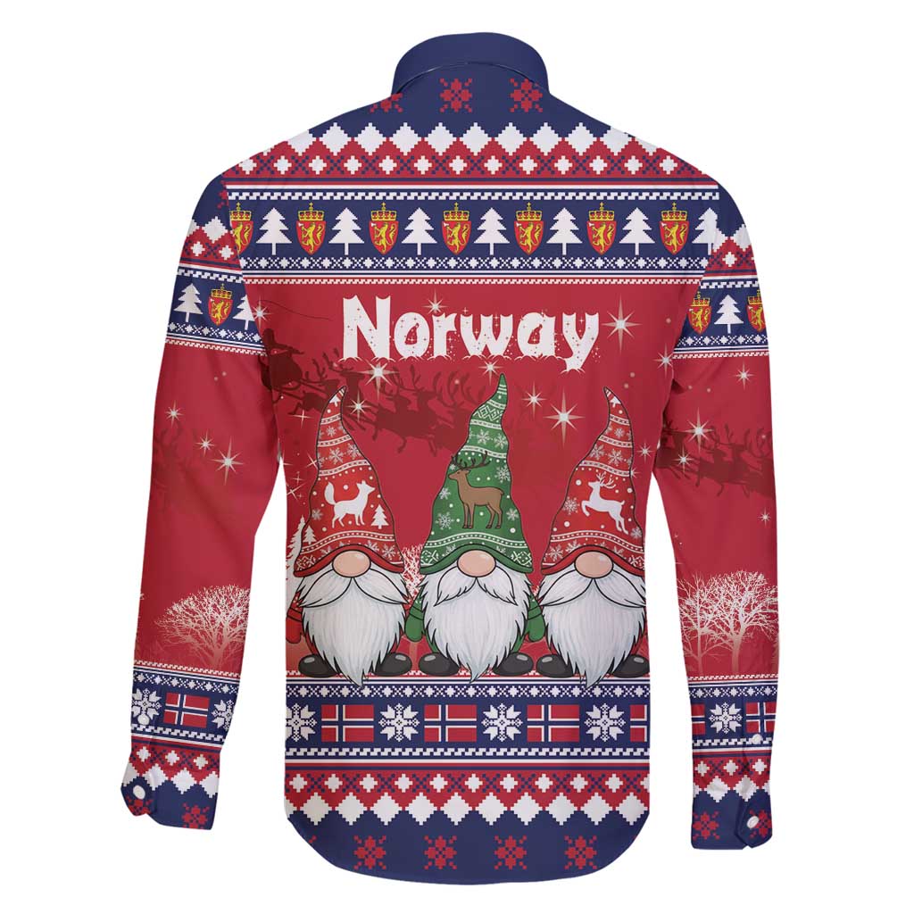 Norway Nisse Christmas Family Matching Summer Maxi Dress and Hawaiian Shirt God Jul Norwegian Christmas Pattern - Wonder Print Shop