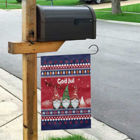 Norway Nisse Christmas Garden Flag God Jul Norwegian Christmas Pattern - Wonder Print Shop
