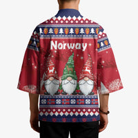 Norway Nisse Christmas Kimono God Jul Norwegian Christmas Pattern - Wonder Print Shop