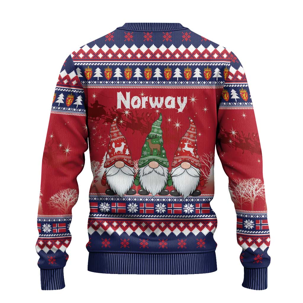 Norway Nisse Christmas Ugly Christmas Sweater God Jul Norwegian Christmas Pattern - Wonder Print Shop
