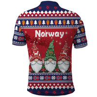 Norway Nisse Christmas Polo Shirt God Jul Norwegian Christmas Pattern - Wonder Print Shop