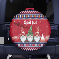 Norway Nisse Christmas Spare Tire Cover God Jul Norwegian Christmas Pattern - Wonder Print Shop