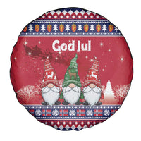 Norway Nisse Christmas Spare Tire Cover God Jul Norwegian Christmas Pattern - Wonder Print Shop