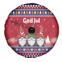 Norway Nisse Christmas Spare Tire Cover God Jul Norwegian Christmas Pattern - Wonder Print Shop