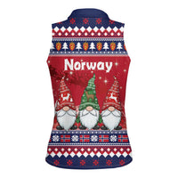 Norway Nisse Christmas Women Sleeveless Polo Shirt God Jul Norwegian Christmas Pattern - Wonder Print Shop