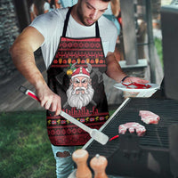 Norway Christmas Apron Valhalla La La Viking Santa - Wonder Print Shop