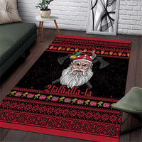 Norway Christmas Area Rug Valhalla La La Viking Santa - Wonder Print Shop