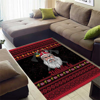 Norway Christmas Area Rug Valhalla La La Viking Santa - Wonder Print Shop