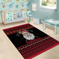 Norway Christmas Area Rug Valhalla La La Viking Santa - Wonder Print Shop