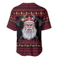 Norway Christmas Baseball Jersey Valhalla La La Viking Santa - Wonder Print Shop
