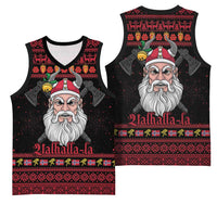 Norway Christmas Basketball Jersey Valhalla La La Viking Santa - Wonder Print Shop