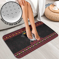 Norway Christmas Bathroom Set Valhalla La La Viking Santa - Wonder Print Shop