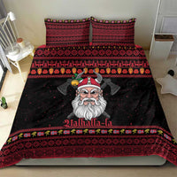 Norway Christmas Bedding Set Valhalla La La Viking Santa - Wonder Print Shop
