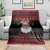Norway Christmas Blanket Valhalla La La Viking Santa - Wonder Print Shop