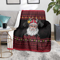 Norway Christmas Blanket Valhalla La La Viking Santa - Wonder Print Shop