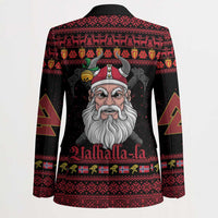 Norway Christmas Blazer Valhalla La La Viking Santa - Wonder Print Shop