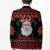 Norway Christmas Blazer Valhalla La La Viking Santa - Wonder Print Shop