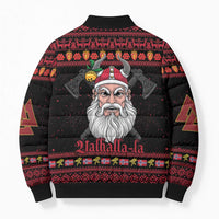 Norway Christmas Bomber Puffer Jacket Valhalla La La Viking Santa - Wonder Print Shop